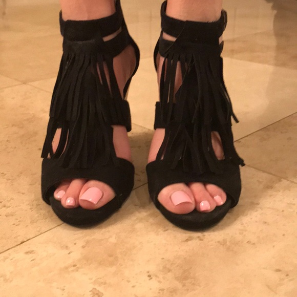 Qupid Shoes - High heels with fringe